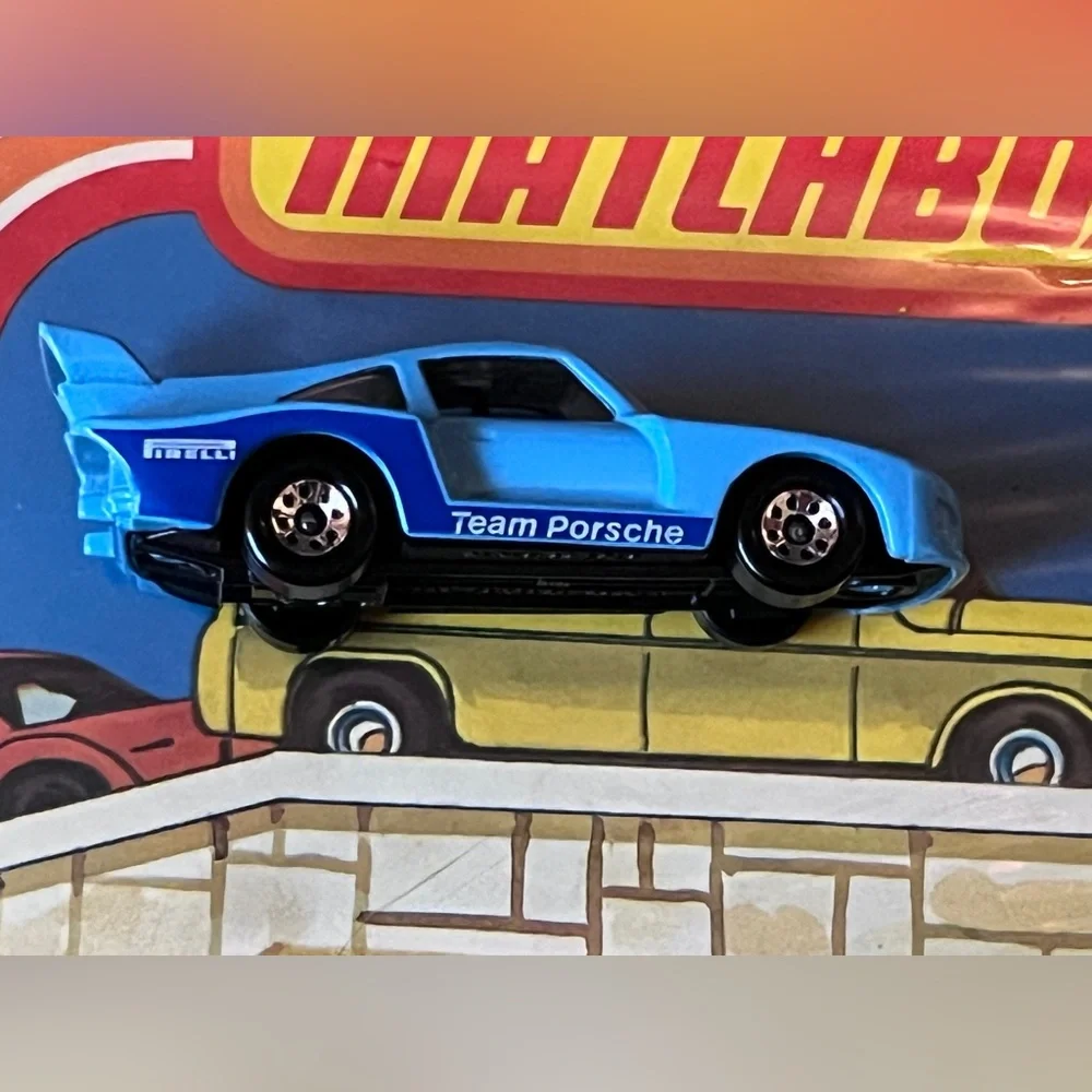 Vintage 1983 Matchbox #71 Racing Porsche 935 Racer Car #55 Blue ELF Sachs